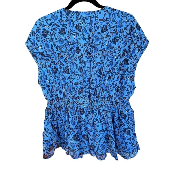 NWT Old Navy Women's Waist Defined Floral Printed Dolman Sleeve Top Size Large - Picture 11 of 12